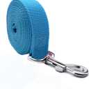 TAIAN 4FT/5FT/6FT Strong Dog Leash, Nylon Dog Leashes for Small Medium Large Dogs (Blue, 1 in x 15 ft)