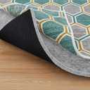 Non Slip Rug Pad 8x10 Feet, 4/25" Thick Felt Cushioned Rubber Rug Gripper Pad for Hardwood, Laminate, Stone, Tile, Wood, Vinyl Floors & Carpet, Anti Skid Under Area Rug Pads  8' x 10' (Rectangular), Grip & Comfort