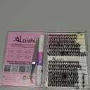 Lash Clusters Kit, DIY Cluster Eyelash Extensions 9‑16mm, 30D+40D, 280pcs Fluffy D Curl Natural Lashes with Lash Bond and Seal, Tweezers–Waterproof Fake Cat Eye Wispy Individual Clusters(16MIX1-1-S)