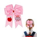 Girls Kindergarten Hair Accessories for First Day of The School Bow Hair Clips for Toddler Girls First Day of The School Hair Bow Clip Barrettes for Granddaughter Daughter Niece Pink Bows for Hair