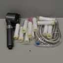 Filtered Shower Head with Handheld - High Pressure 3 Spray Modes Showerhead with Filters, 12 Replaceable Water Softener Filters for Hard Water | Ion Shower Drops Head with 75" Anti-Burst Hose (Gray)