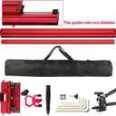 Professional Tile Cutter, Large Format Manual Cutting Tool with Adjustable Ruler & Extendable Rail, Portable Precision Cutter for Contractor