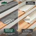 MBIGM Bullnose Carpet Stair Treads Non Slip Stair Mats for Wooden Stairs (14, Dark Grey - Lattice, 9.5" x 30")