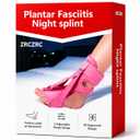 Plantar Fasciitis Night Splint for Sleeping, Soft Memory Foam Foot Brace, Adjustable Overnight Stretch Support for Heel Pain, Achilles Tendonitis & Foot Fatigue Relief, Pink