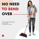 Heavy Duty Broom, 55 Inch Long Handle Outdoor Large Angle Brooms, Commercial Broom for Sweeping Indoor, for Home Garage Kitchen Office Courtyard Lobby Patio Lawn Concrete