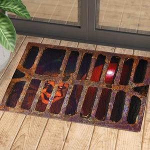 Halloween Welcome Doormats Horror Movie Door Mat 3D Checkered Dancing Clown Doormat Non Skid Area Rugs Outdoor Or Indoor Floor Mats for Bathroom Kitchen Front door Decorations 17x29.5 in (White)