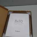 Fun Memories 8x10 Wood Picture Frame, Solid Oak Wood Frame 10x8 for Wall & Tabletop Display, 5x7 Picture Frame with Mat 8x10, 8 x 10 Photo Frame Wood with Tempered Glass, Walnut Color, 1 Pack