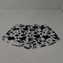 Avanova Women's Cow Print Shorts Elastic Waist Casual Yoga Workout Running Active Shorts Cow, XL