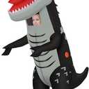 KMiKE Inflatable Dinosaur Costume for Kids Funny Halloween Costumes Fantasy Cosplay Blow up for Boys Girls Teens, One Size