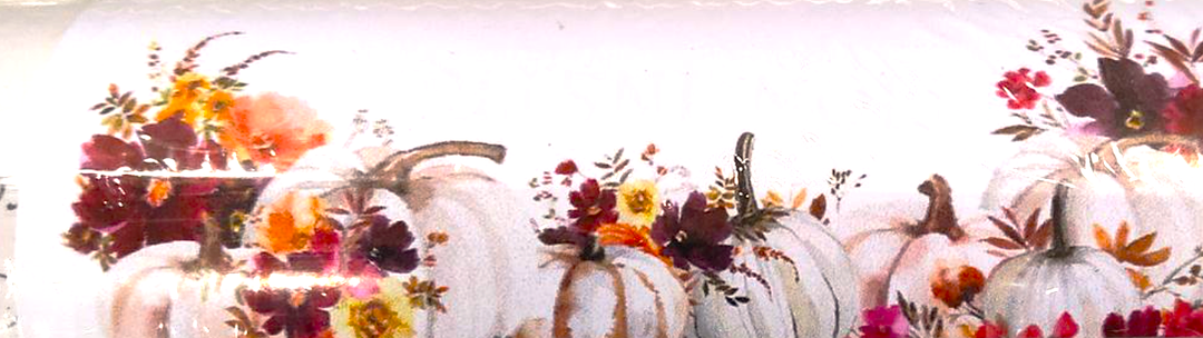 Watercolor Decorative Window Film Floral, Reusable No Adhesive Fall Window Film Cling Privacy for Glass Window Door, Warm Pumpkins 16.93"X39.37"