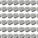 24 Pcs Chair Leg Floor Protectors Square, Silicone Felt Furniture Leg Pads Caps Covers for Hardwood Floors (Fit:1-1/16" to 1-5/8")