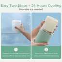 Momcozy 22oz Portable Breast Milk Cooler for Outdoor, Life Saver with 360 Total Cooling for 24 Hours, Larger Capacity Travel Breastmilk Chiller with 2pcs Baby Bottles for Breastmilk Storage