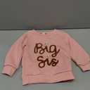 DOSYZTO Toddler Baby Girl Long Sleeve Ruffle Sweatshirt Tops Basic Solid Color Oversized Sweater Shirts Kid Fall Clothes 90