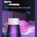 Zapfie Mosquito Zapper, New Portable Waterproof Camping Zapfie Mosquito Lamp with Handle, Over 20 Square Meters Large Range, USB Charing and Ultra-Quiet Operation for Outdoor, Indoor (Gray)
