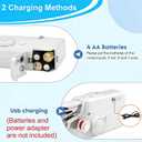 Handheld Sewing Machine,Mini Electric Hand-held Cordless Portable Sewing Machine for Beginners,Easy to Use and Fast Stitch Suitable for DIY,Clothes,Home,Travel (Off White)