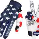 Star Cycling Gloves Mountain Racing Anti Slip & Breathable Bike Gloves with Touchscreen for Men/Women, All-Season Road/Mountain Biking (Medium)