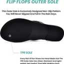 NianEr Womens Microfiber Leather Comfort Foam Rhinestone Glitter Sparkly Dress Flip Flop Sandals Summer Cute Flat Slides (Black)