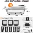 8 Blade All-in-1 Vegetable Chopper Mandoline Slicer with Container, Food Chopper, Onion Chopper, Veggie Cutter for Salad, Kitchen Gadgets Accessories Essentials, White
