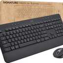 Logitech Signature MK650 Combo for Business, Wireless Mouse and Keyboard, Logi Bolt, Bluetooth, SmartWheel, Globally Certified, Windows/Mac/Chrome/Linux - Graphite