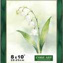 CORE ART 8x10 Picture Frame Green Photo Frame, 8 by 10 Colorful Frame with HD Plexiglass, Wall or Tabletop Display