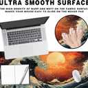 Extended Gaming Mouse Pad Anime Large Desk Pad with Non-Slip Base Full Keyboard Mat with Stitched Edges for Gaming and Office 31.5 x 11.8 inches (Orange Wave)