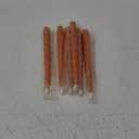 Orange Flameless Taper Candles with Remote, Spiral Candles Battery Operated, Flickering LED Candlesticks Set of 6