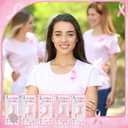 60 Set Breast Cancer Awareness Gifts Bulk Pink Ribbon Pens Keychains Motivational Cards Bags Breast Cancer Awareness Accessories Items for Women Survivor Charity Event Gift Supplies