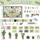 gisgfim This is Your Year Bulletin Board Decorations Greenery Plant Paper Cutouts Eucalyptus Inspirational Bulletin Board Set for Welcome Back to School Nursery Chalkboard Door Wall Decor Supplies, 59 x 35.4 inches