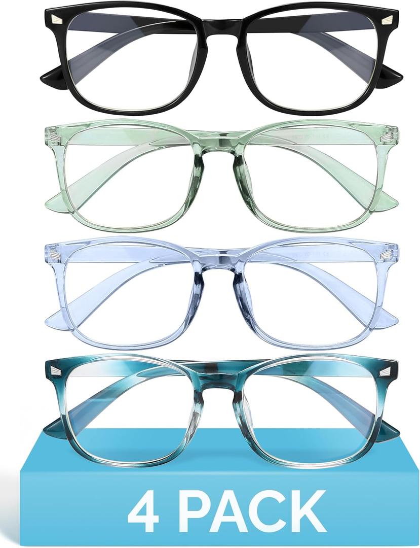 MIGSIR Blue Light Blocking Glasses for Computer Gaming, Fashion Fake Helps Reduce Screen Fatigue Eyeglasses for Women Men