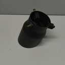 LCGP Adjustable 2.5"-3" Inlet Exhaust Tip 2.5"-3" x 4.5" x 7" Bolt-On Design Solid Mounting Black Powder Coated Finish Stainless Steel Exhaust Tip