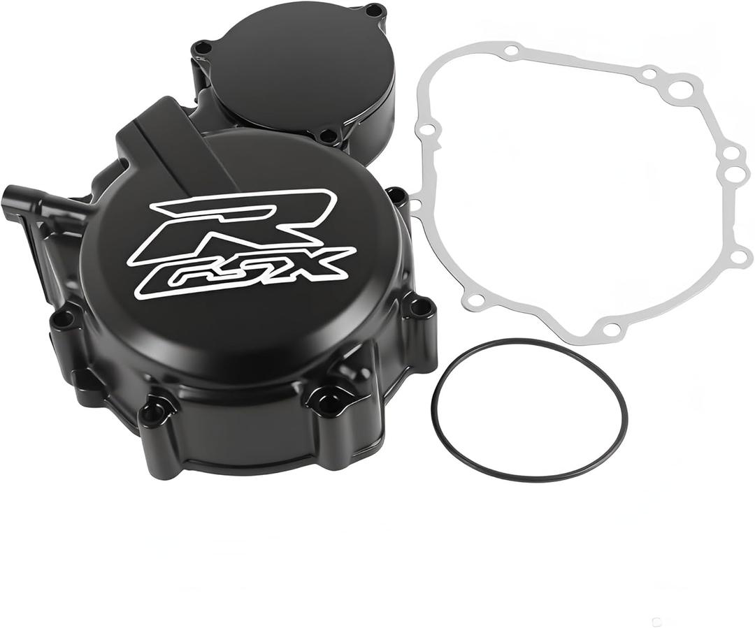 TMCI Left Engine Stator Crankcase Cover Fits For Suzuki GSXR 600 GSXR750 GSX-R 750 2006-2020 (Black#4)