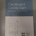 Cardboard Candy Cart for Parties - Dessert Display on Wheels - Party Decoration for Birthdays, Weddings, Baby Showers, and Bridal Parties