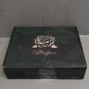 Luyue 10PCS Artificial Roses Flower with Stems Slik Fake Flowers Bouquet Realistic Long Stem Faux Rose for Valentines Day Wedding Home Decor (Black)