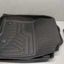 Falafa Floor Mats for Honda CRV 2025 2024 2023 (Include Hybrid), TPE All Weather Protection Floor Liners for Honda CR-V Hybrid Accessories, 1st & 2nd Row, Odorless Anti-Slip, Black