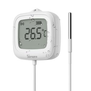 SONOFF SNZB-02LD Zigbee Waterproof Temperature Sensor with 1.5M Stainless Steel Probe, LCD Display, -40~115C Range, APP Monitoring, Magnetic Mount, Works with Zigbee Hub