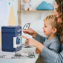 Piggy Bank Toys for Boys 6-8, Birthday Gifts for 6 7 8 10 11 12 Year Old Boys & Girls, Kids Safe Money Bank with Password, Educational Savings Toy for Kids Ages 5-12 (Navy)