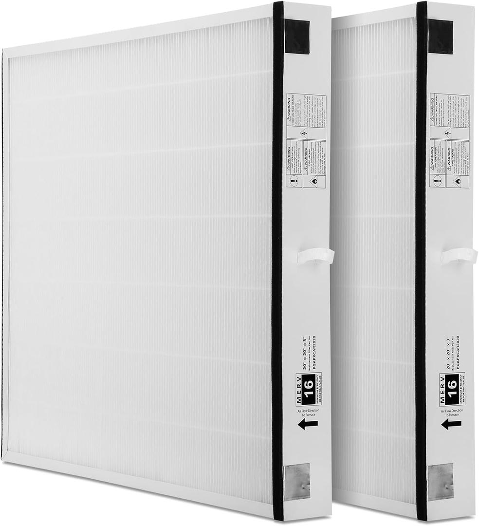 Pack of 2 PGAPXCAR2020-A02 Replacement Cartridge, AGAPXCAR2020 Filter Perfectly Fit with Bryant/Carrier Furnace PGAPXCAR2020, 20x20x3 Inches PGAPXCAR2020-A02 Replacement Filter