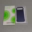 Magnetic Ultra Thin Frosted Designed for iPhone Air Frameless Case 6.5 inch [Compatible with MagSafe] Slim Minimalist Lightweight Matte Hard Cover Protective Borderless Case-Navy Blue