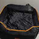 VavoPaw Medium Dog Car Seat, Dog Booster Seat Under 50Lbs or 2 Small Dogs Washable, Pet Cars Seats with 2 Safety Leashes, Dogs Sofa Bed Cushion Add Thick Sponge, Pet Car Carrier for Travel, Black