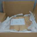 Fluted Nightstand - 24" Modern Bedside Table w/ 2 Drawers, Wood Bed Side End Table with Open Shelf, Night Stand with Storage Drawer, Curved Design Night Stands for Bedroom Living Room (Black)