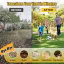 Garden Rake for Leaves: 18 Wide Metal Leaf Rake, 65 Long Adjustable Handle, Heavy Duty 25 Teeth, Fast Kids Women Large Lawn Yard Garden Leaf Cleanup Gardening Rakes: Grass,Debris,Pine Needles Pick