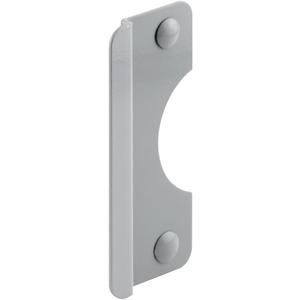 Prime-Line U 9509 Steel Latch Guard Plate Cover for Out-Swinging Doors, 6 Inch Cover with 5/16 Inch Offset, Gray, Set of 1