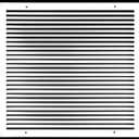 HVAC Premium 18'' X 18" Aluminum Return Grille - Easy Air Flow - Linear Bar Grilles [Outer Dimensions: 19.875'' w X 19.875'' h]