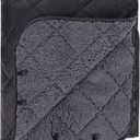 REDCAMP Large Camping Blanket with Sherpa Lining, Cold Weather Warm Outdoor Blanket Windproof for Camping Stadium, Machine Washable 59"x 79"