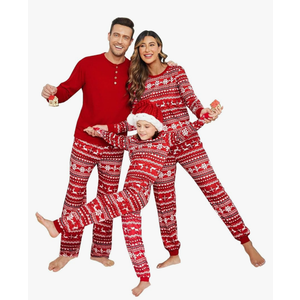 Ekouaer Christmas Pajamas Mens Pjs Long Sleeve Sleepwear Holiday Lounge Sets Size Large