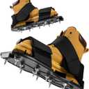 Gunite Spiked Shoes, Fully Assembled Epoxy Shoes with 3/4" Short Spikes Perfect for Epoxy Floor, Overlays, Cover Installation (Wide Black)