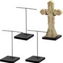 2 Pcs Mask Artifact Display Stand Adjustable African Tribal Mask Puppet Wand Display Stand for African Figurines Ushabtis Masks Pre Columbian Egyptian Roman Greek Statues (4''x4''x8'')