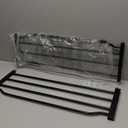 48-53 Inch Extra Wide Baby Gate for Stairs, Safety Dog Gate for Doorways, Pressure Mounted Walk Through Child Gate for Kids Pets No Drill Indoor and Outdoor, Black