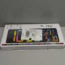 Large Digital Wall Clock Large Display 17.2" Big Digital Timer with 9 Groups Timer Remote Control for Gym Classroom 10 Colors for LED Wall Clock with Temperature Date Week DST Dynamic RGB