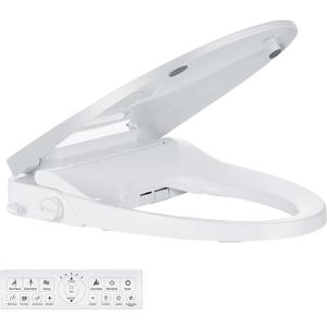 Bidet Toilet Seat Elongated, Electric, Warm Water